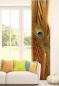 Preview: Flächenvorhang goldener Pfau,  Schiebevorhang, Schiebegardine, modern, 60 cm breit, 2,65 m hoch, 3 m hoch